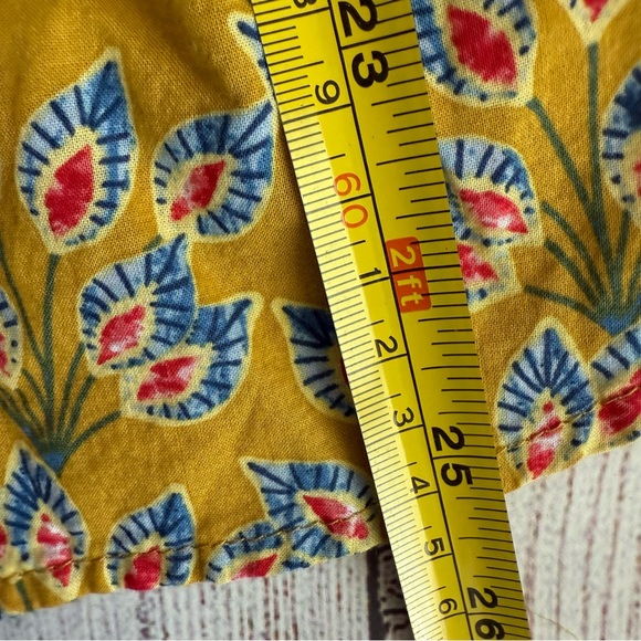 J. McLaughlin Gold Floral Button Down Shirt XS - Picture 6 of 8